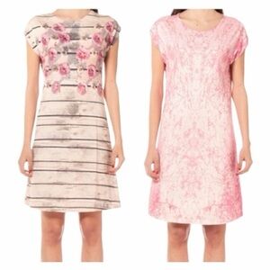 NWT! ANIMAPOP Floral/Abstract Art-to-Wear 2-in-1 Reversible Dress. Size Small.